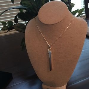 Stella and Dot Silver Rebel Pendant Necklace